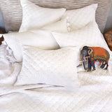 Layla White Bedding by John Robshaw | Fig Linens