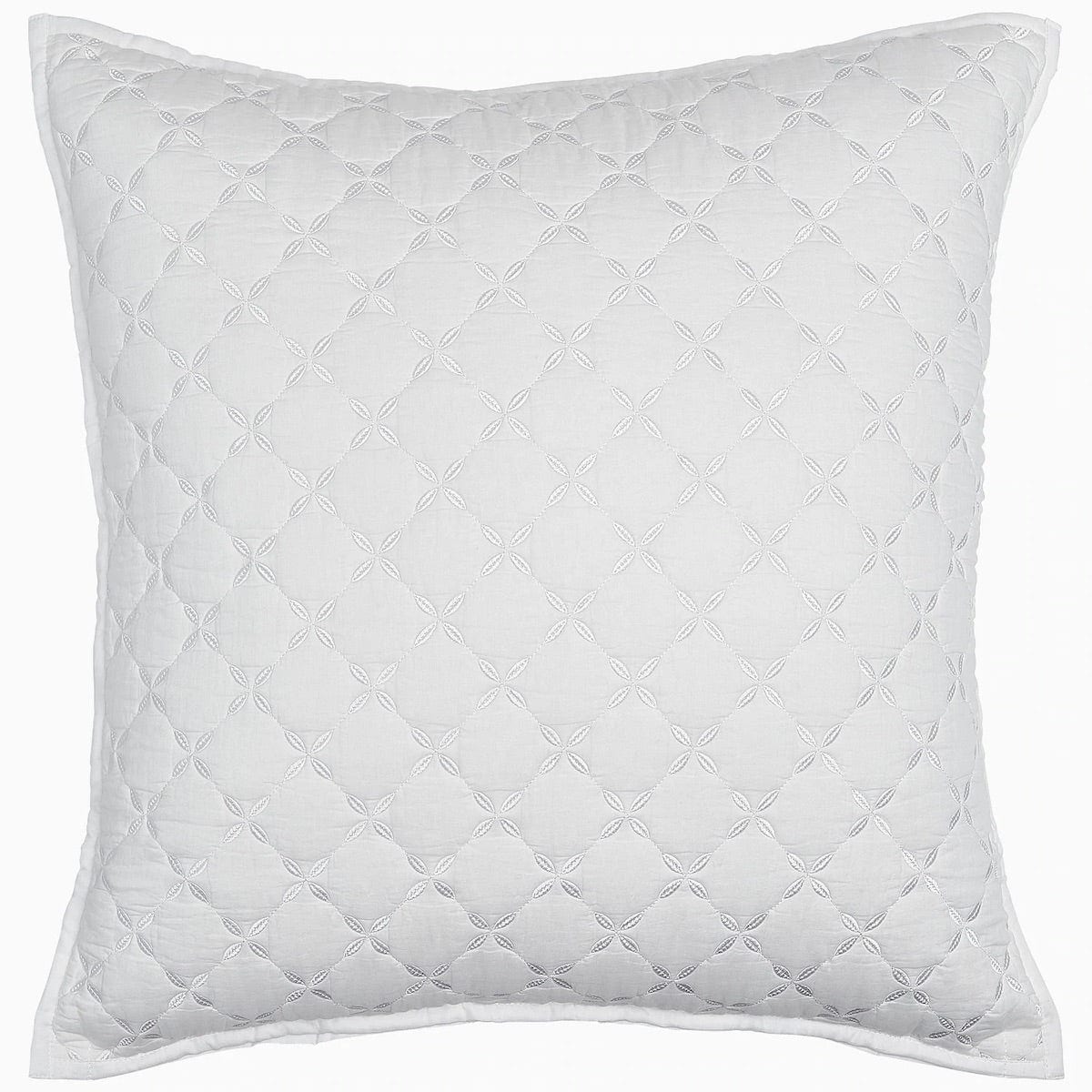 Layla White Euro Sham by John Robshaw | Fig Linens