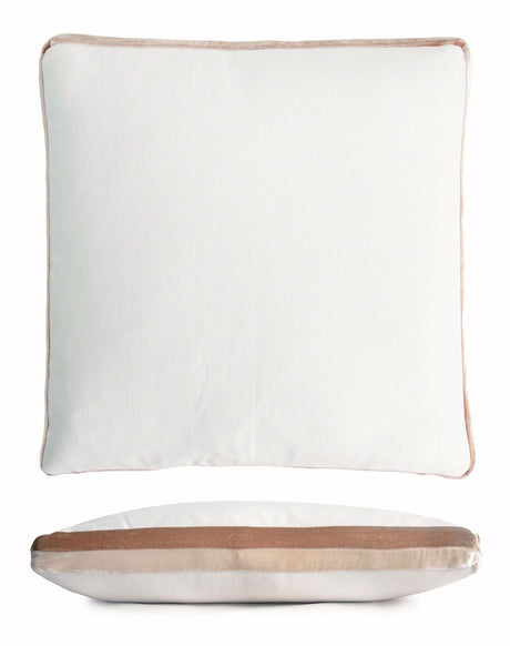 Latte Double Tuxedo Pillow by Kevin O'Brien Studio | Fig Linens