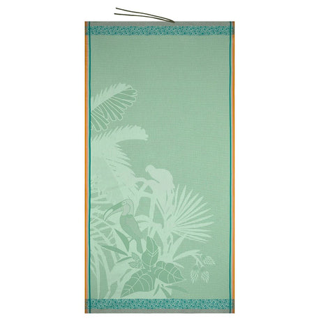 Fig Linens - Amazonie Light Green Beach Towel by Le Jacquard Français