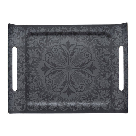 Armoiries Black Tray by Le Jacquard Français | Fig Linens