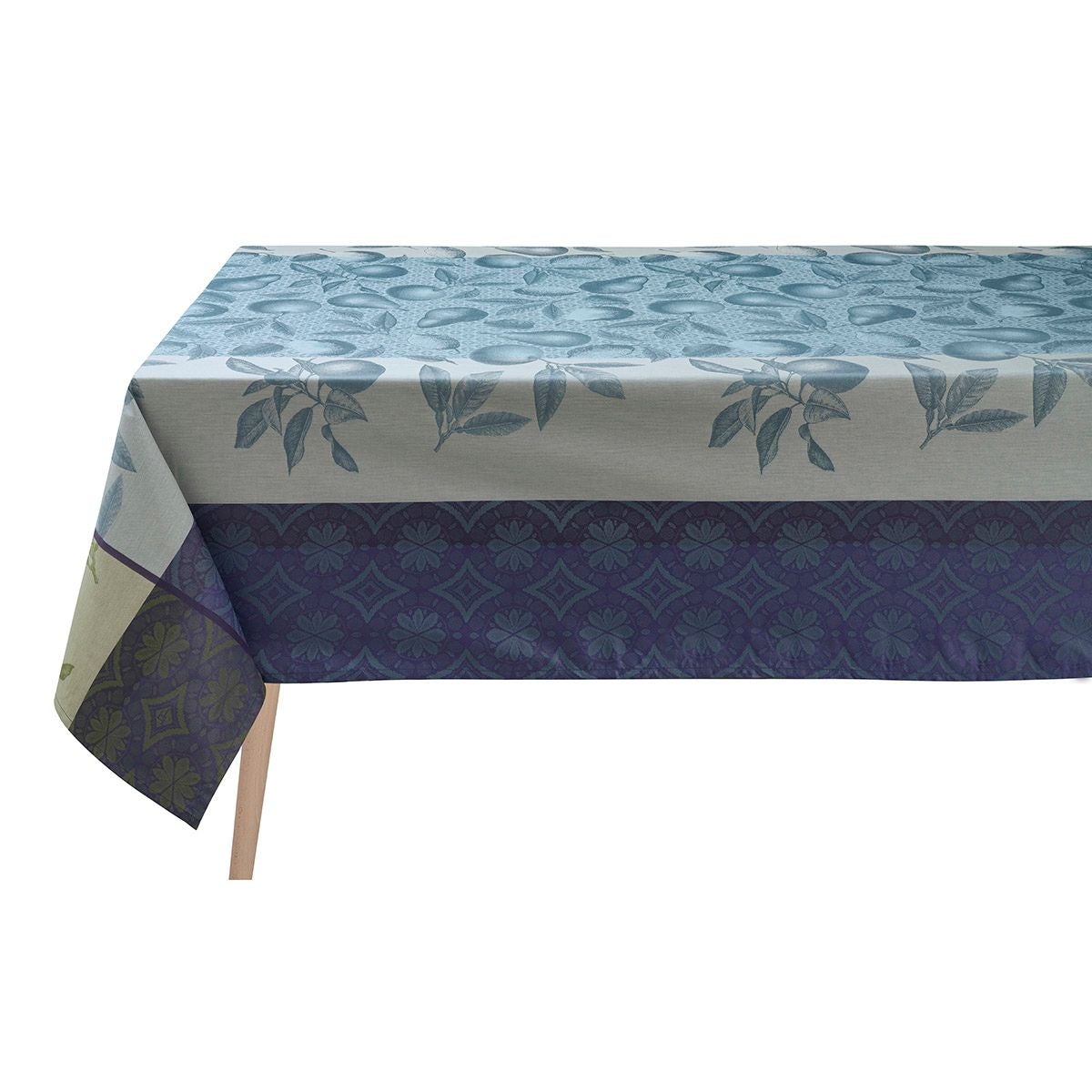 Arrière Pays Blue Tablecloth by Le Jacquard Français | Fig Linens