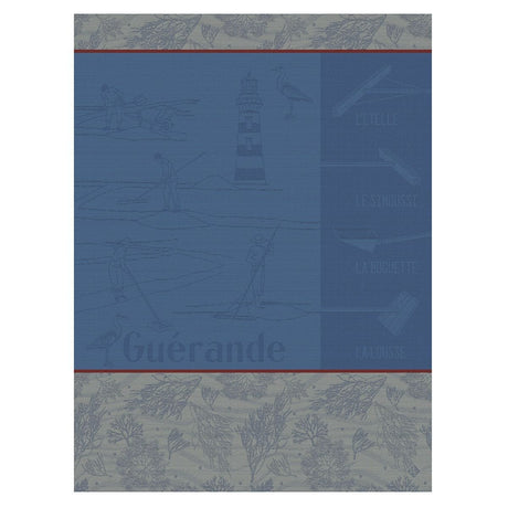 Marais Salants Blue Tea Towels by Le Jacquard Français | Fig Linens