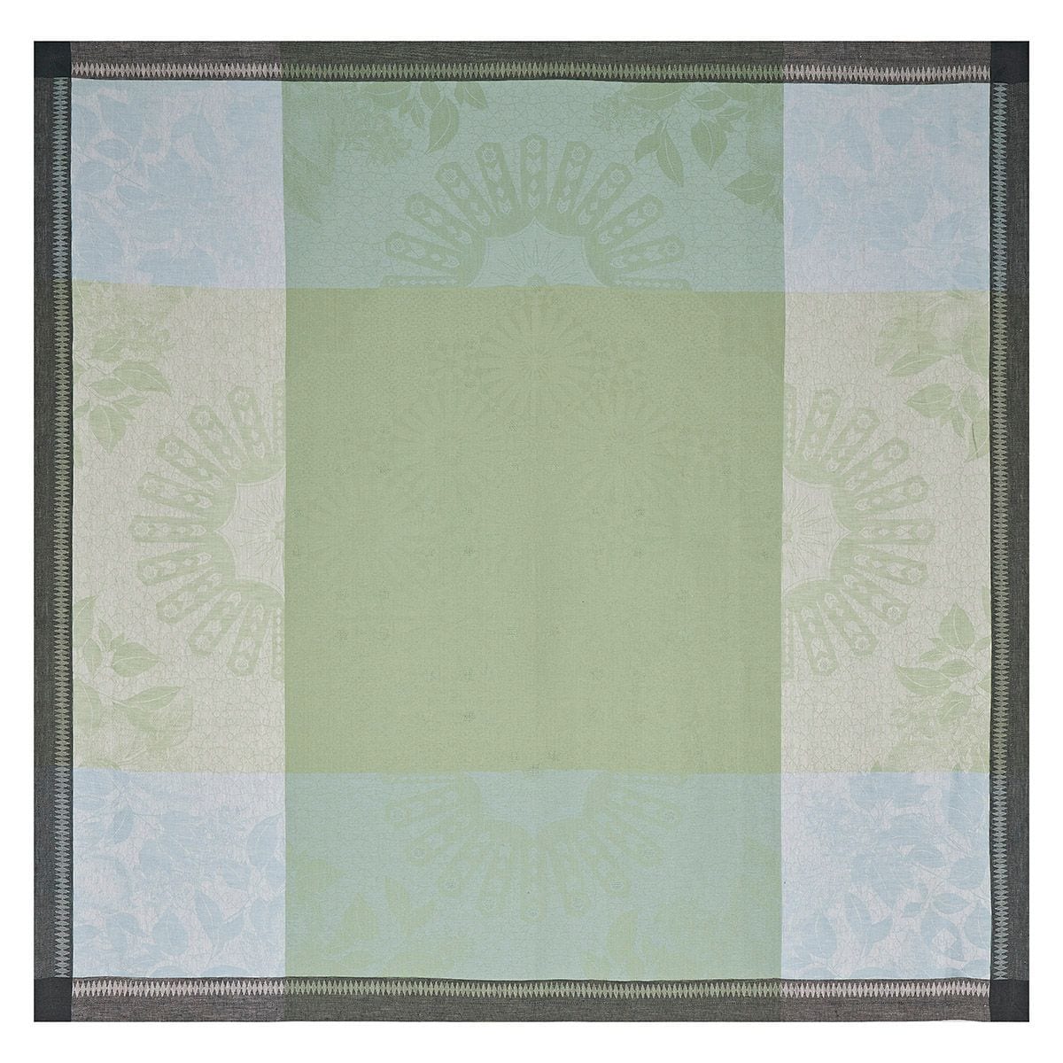 Jardin D’Orient Light Green Table Linens by Le Jacquard Français