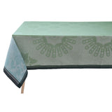 Jardin D’Orient Light Green Tablecloth by Le Jacquard Français