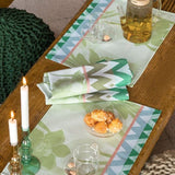 La Vie En Vosages Green Table Linens by Le Jacquard Français - Placemats