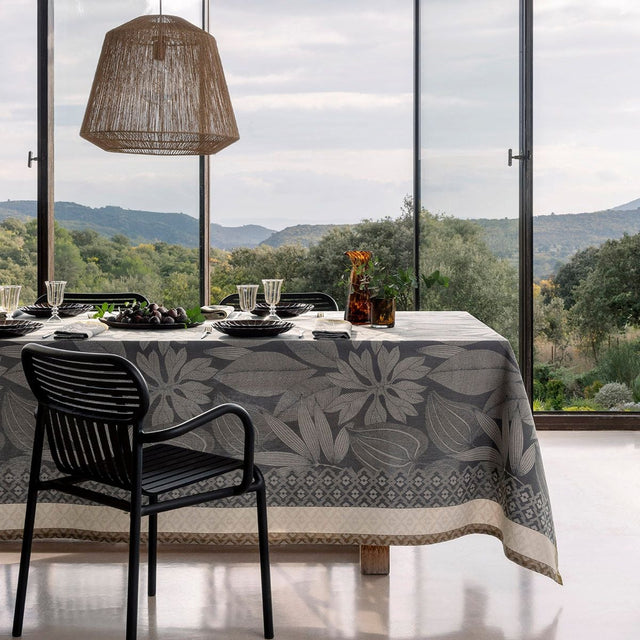 Fig Linens - Nature Sauvage Grey Table Linens by Le Jacquard Français - Lifestyle