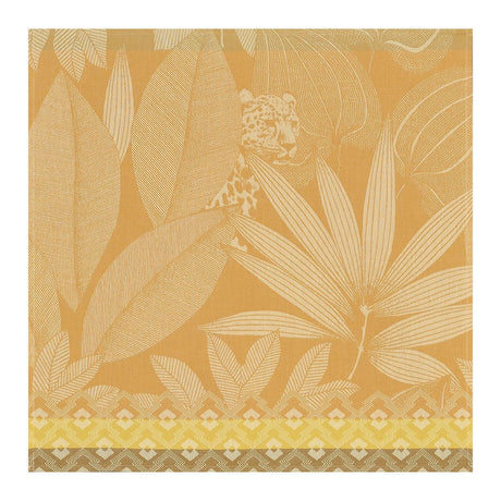 Fig Linens - Nature Sauvage Yellow Napkin by Le Jacquard Français