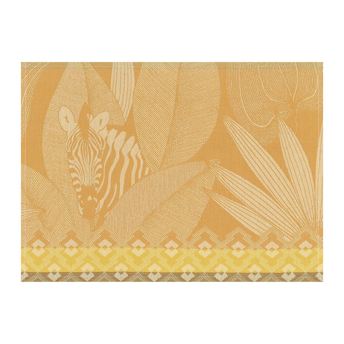 Fig Linens - Nature Sauvage Yellow Placemat by Le Jacquard Français