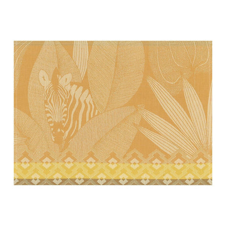 Fig Linens - Nature Sauvage Yellow Placemat by Le Jacquard Français