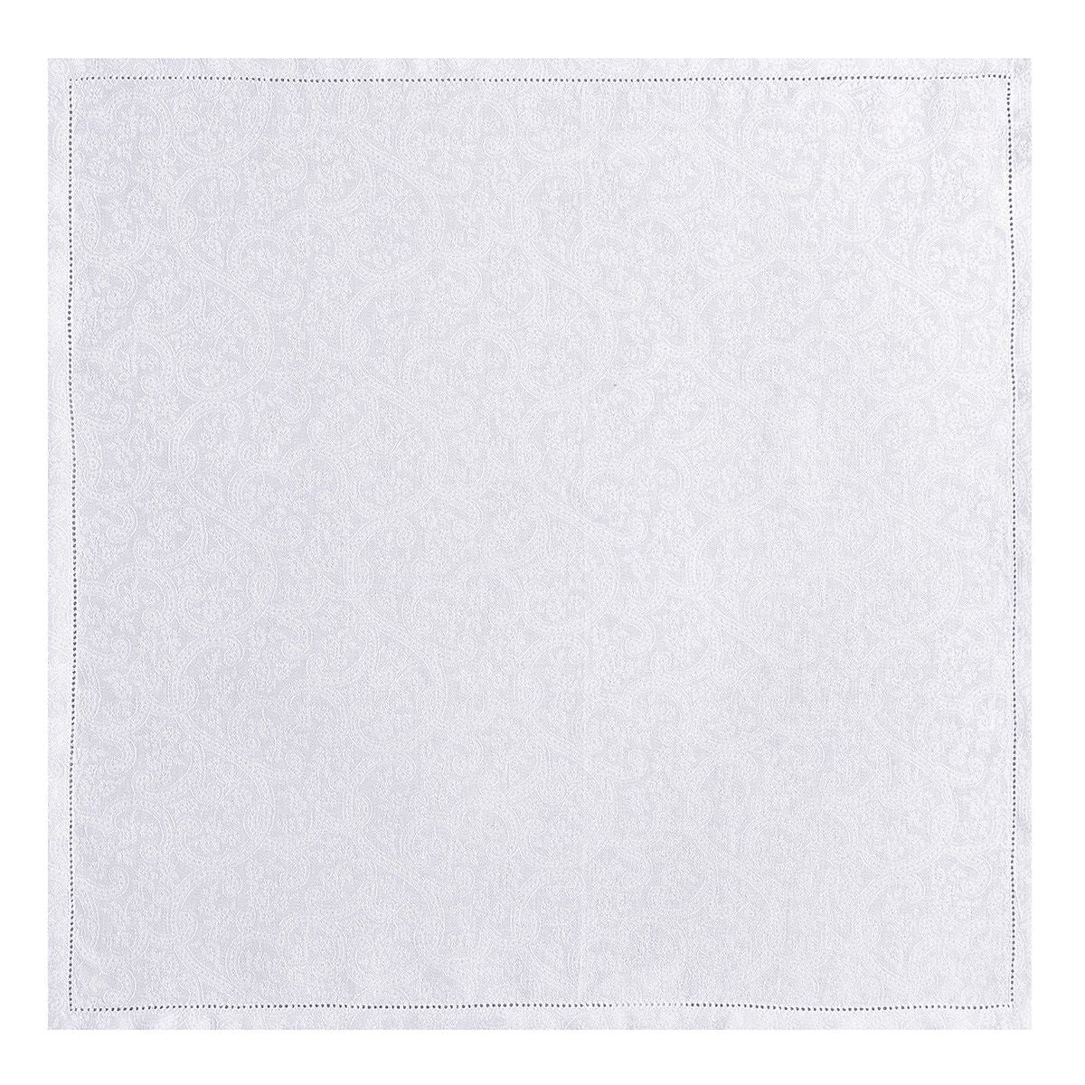 Portofino Fiori White Napkins by Le Jacquard Français