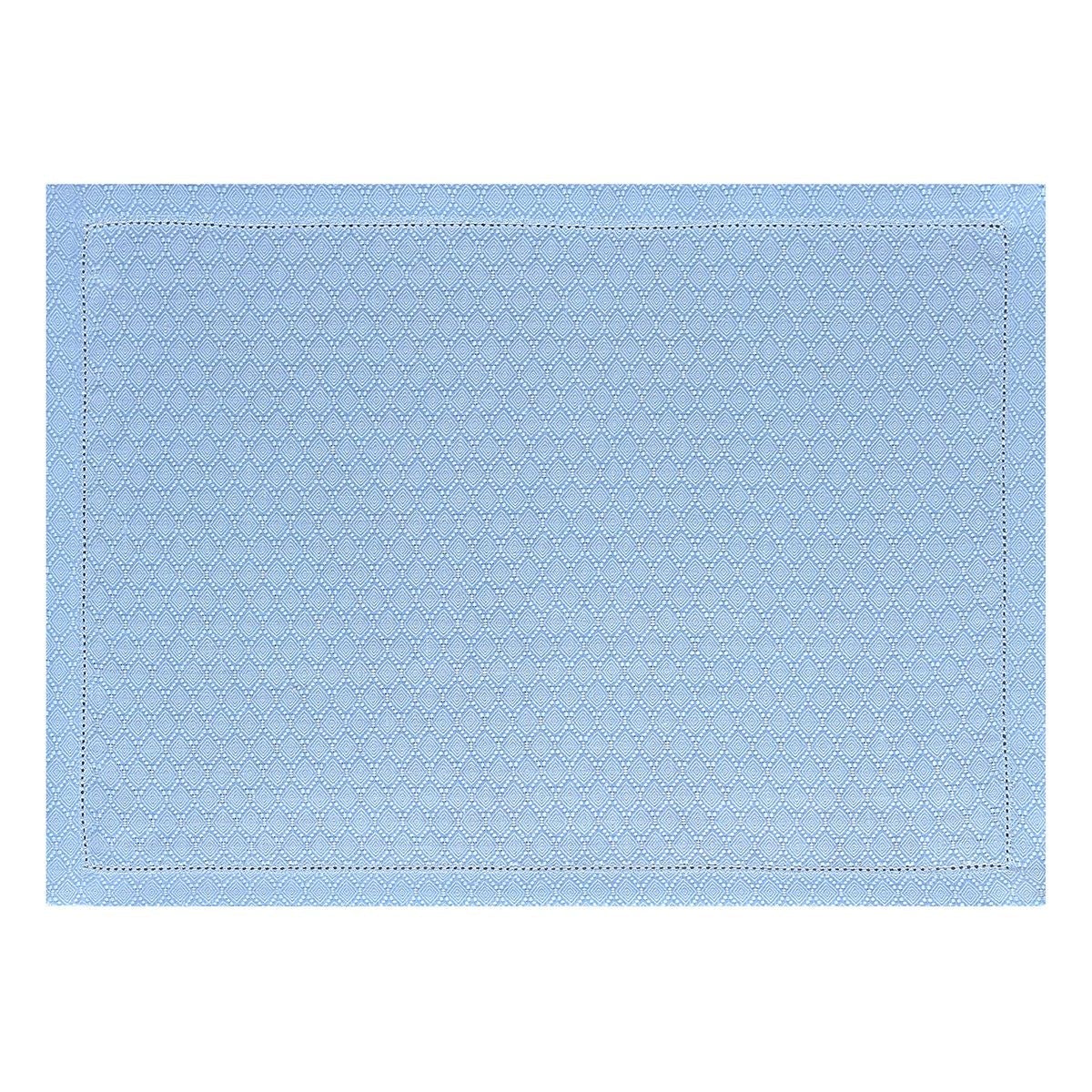 Portofino Geo Blue Placemats by Le Jacquard Français