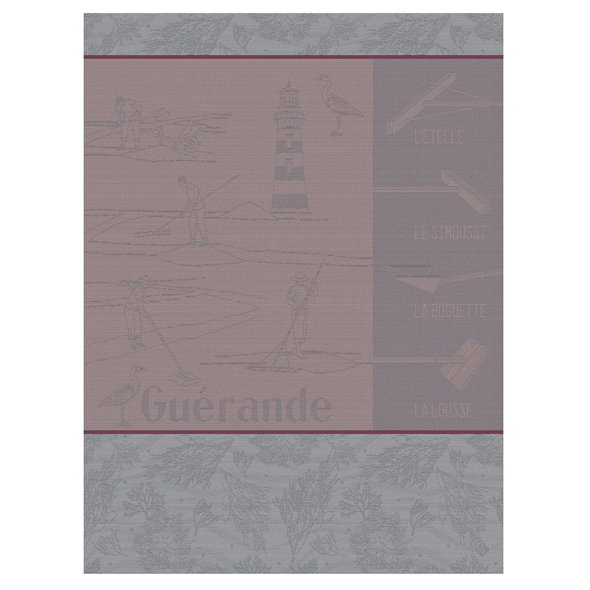 Marais Salants Pink Tea Towels by Le Jacquard Français | Fig Linens