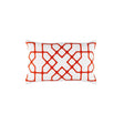 Franco White & Vermilion Lumbar Pillow by Lili Alessandra - Fig Linens