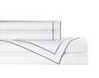 Guiliano White & Pewter Sheet Set by Lili Alessandra - Fig Linens