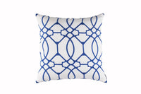 Thumbnail for Magic White & Azure Decorative Pillow by Lili Alessandra