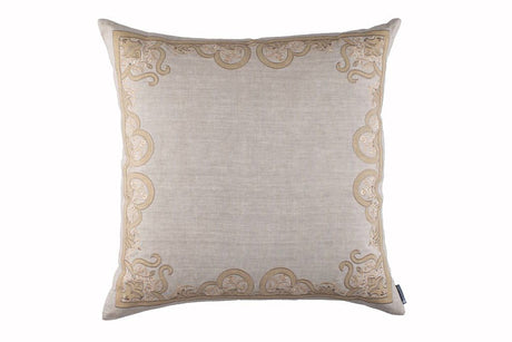 Fig Linens - Nina Sand Euro Pillow by Lili Alessandra