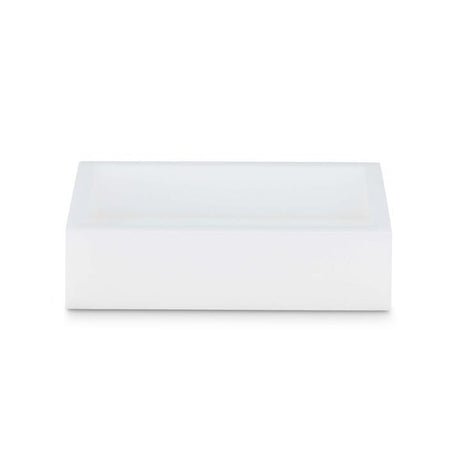 Fig Linens - White Ice Collection by Mike + Ally - Soap Dish