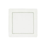 Green and White Dolce Cocktail Napkins by Mode Living | Fig Linens