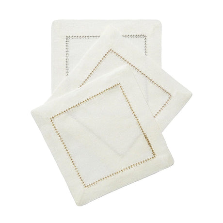 Dolce Metallic Cocktail Napkins by Mode Living | Fig Linens