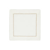 Rose Gold and White Dolce Cocktail Napkins by Mode Living | Fig Linens