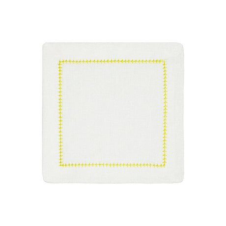 Yellow Dolce Cocktail Napkins by Mode Living | Fig Linens