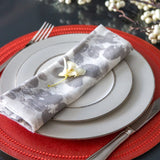 Lifestyle Hudson Gray & White Napkins by Mode Living | Fig Linens