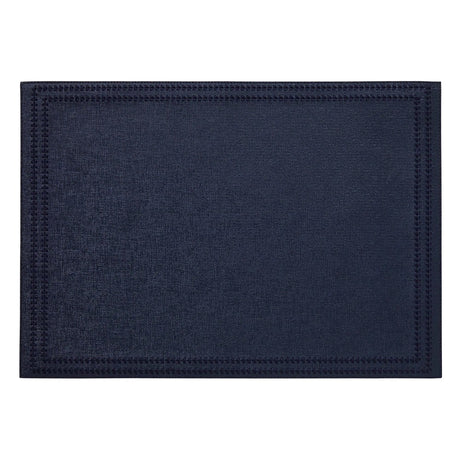 Paloma Navy Rectangle Placemats by Mode Living | Fig Linens