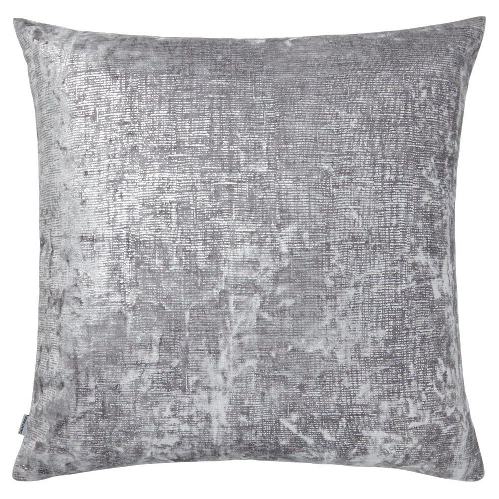 Terra Light Gray Metallic Pillow by Mode Living | Fig Linens