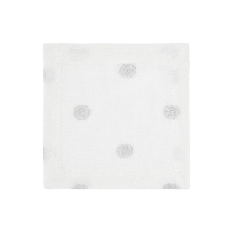 Vogue Silver Cocktail Napkins by Mode Living | Fig Linens