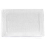 Fig Linens - Jubilee White Bath Mat by Peacock Alley