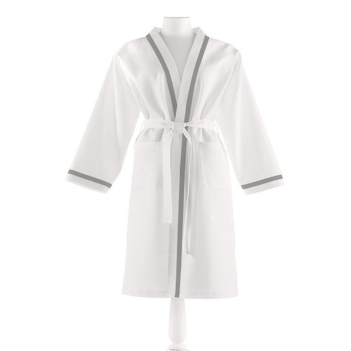 Fig Linens - Pique II Robes by Peacock Alley -  Pewter