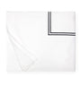 Fig Linens - Sferra Grande Hotel Bedding - White and Black Duvet Cover