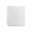 Judd White 2-Door Cabinet by Worlds Away | Fig Linens