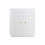 Judd White 2-Door Cabinet by Worlds Away | Fig Linens