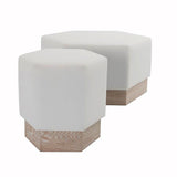 Fig Linens - Worlds Away - Myra Ottoman and Asher Stool