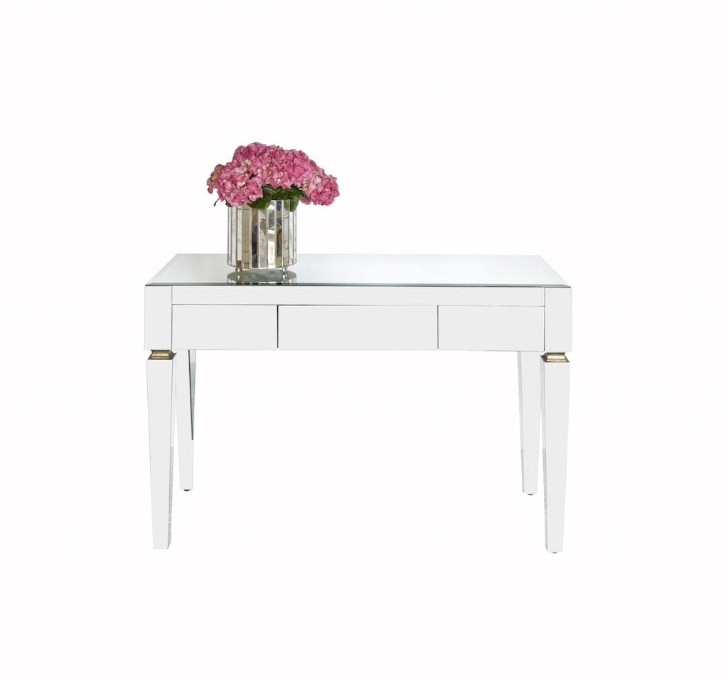 Jacklyn Beveled Mirror Desk by Worlds Away | Fig Linens and Home