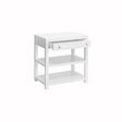 Garbo White Lacquer Night Stand by Worlds Away | Fig Linens