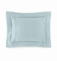 Thumbnail for Fig Linens - Sferra Matelasse Bedding - Bari Aquamarine Sham