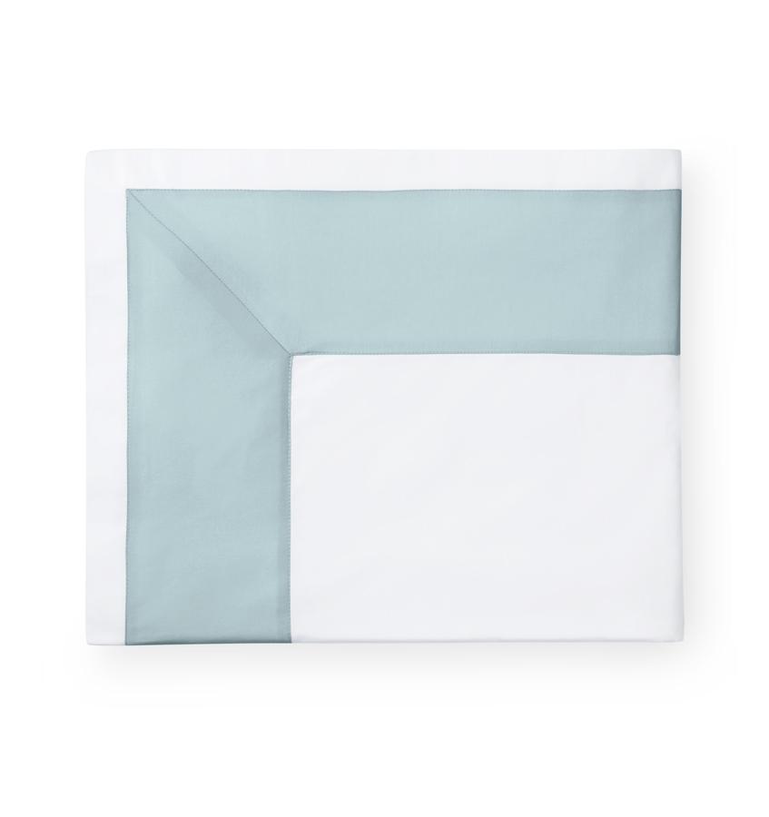 Fig Linens -  Casida Bedding by Sferra - Poolside Flat Sheet