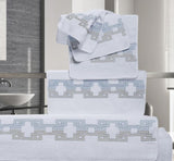 Fig Linens - Dea Linens - Carrara Embroidered Bath Linens