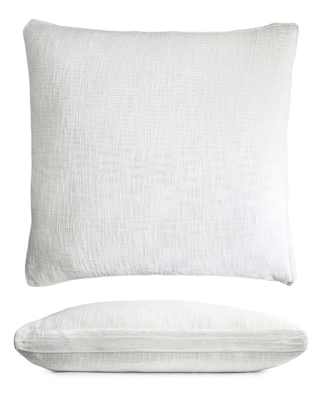 Chunky Knit White Euro Sham by Kevin O'Brien Studio | Fig Linens