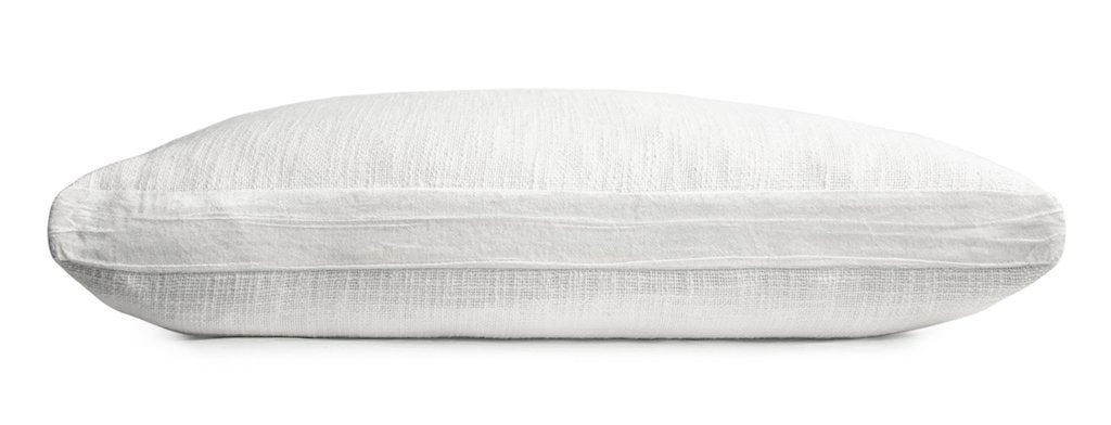 Fig Linens - Kevin O'Brien Studio Bedding - Chunky Knit White Euro Sham - Side