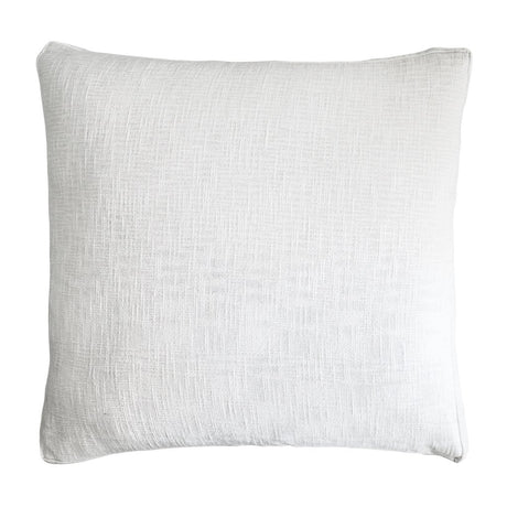 Fig Linens - Kevin O'Brien Studio Bedding - Chunky Knit White Euro Sham 