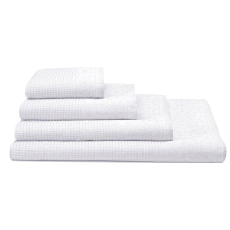 Lula White Linen Bath Towels by Le Jacquard Français | Fig Linens