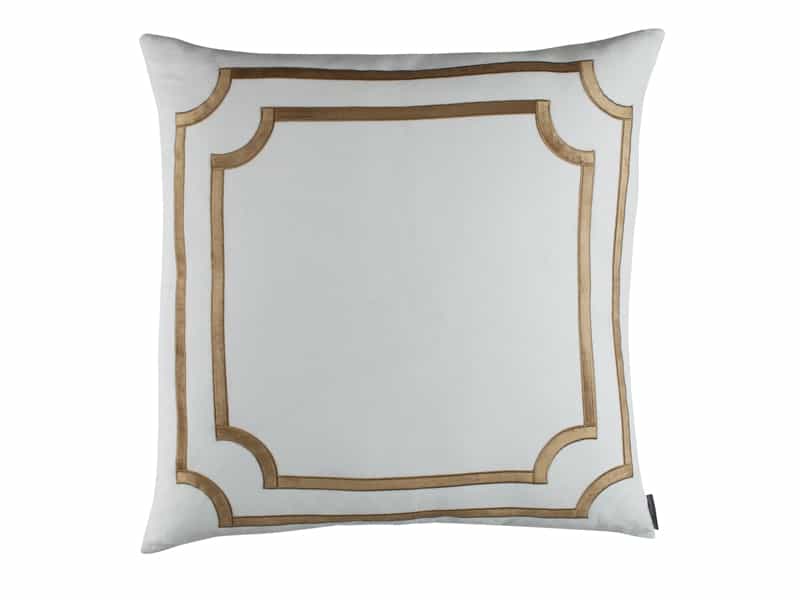 Fig Linens - Lili Alessandra Bedding - Soho Straw Euro Pillow