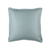 Fig Linens - Lili Alessandra Gia Blue Cotton Silk Bedding - Euro 