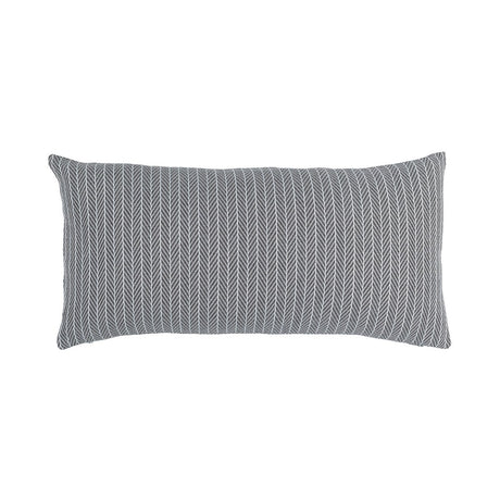 Fig Linens - Lili Alessandra Bedding - Grey Chevron Rectangle Pillow