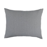 Fig Linens - Lili Alessandra Bedding - Grey Chevron Luxe Euro Pillow