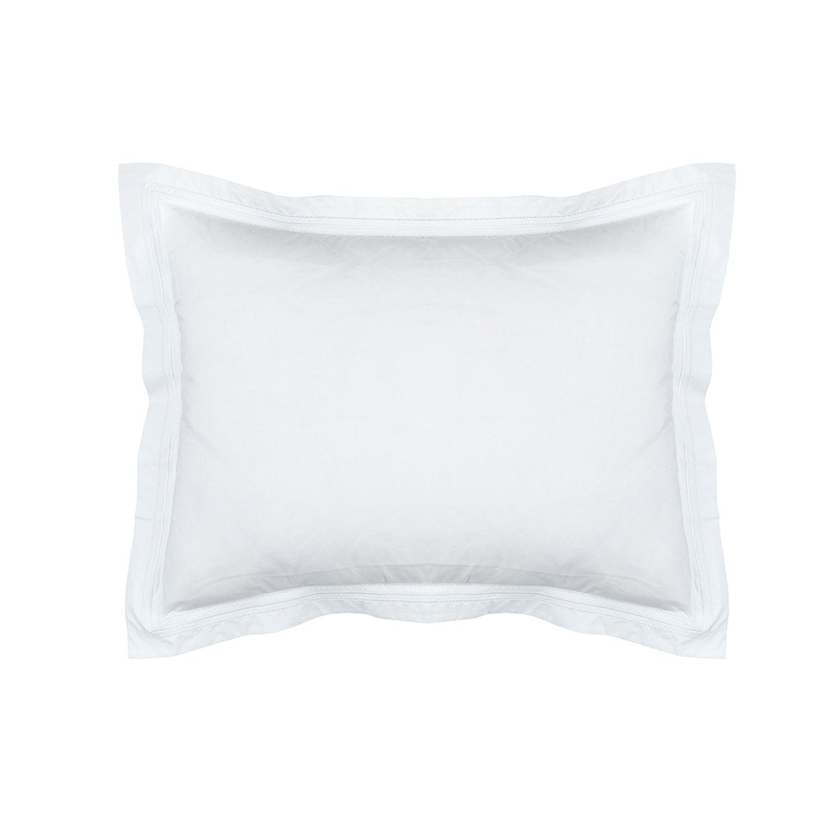 Fig Linens - Lili Alessandra Bedding - Bella White Standard Sham